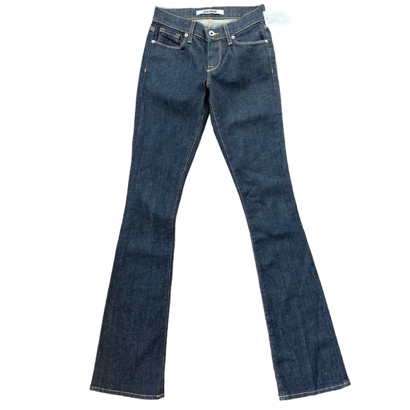 NWT Baldwin ‘The Rose’ Modern Boot Jeans Dark Wash Mid Rise Size 24 - Picture 1 of 10